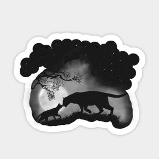 Cat & Panther Sticker